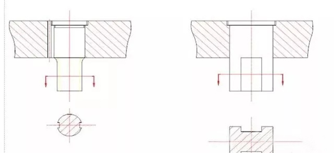 Structure de poinçon non circulaire